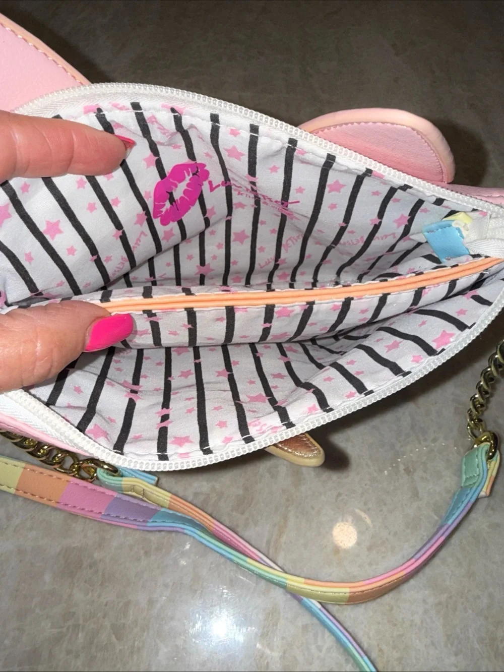 Betsey Johnson unicorn lama crossbody